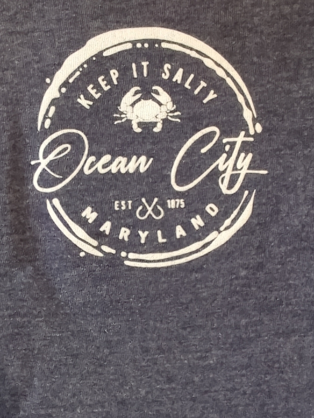 Ocean City Maryland Gray Tee Shirt Size Small